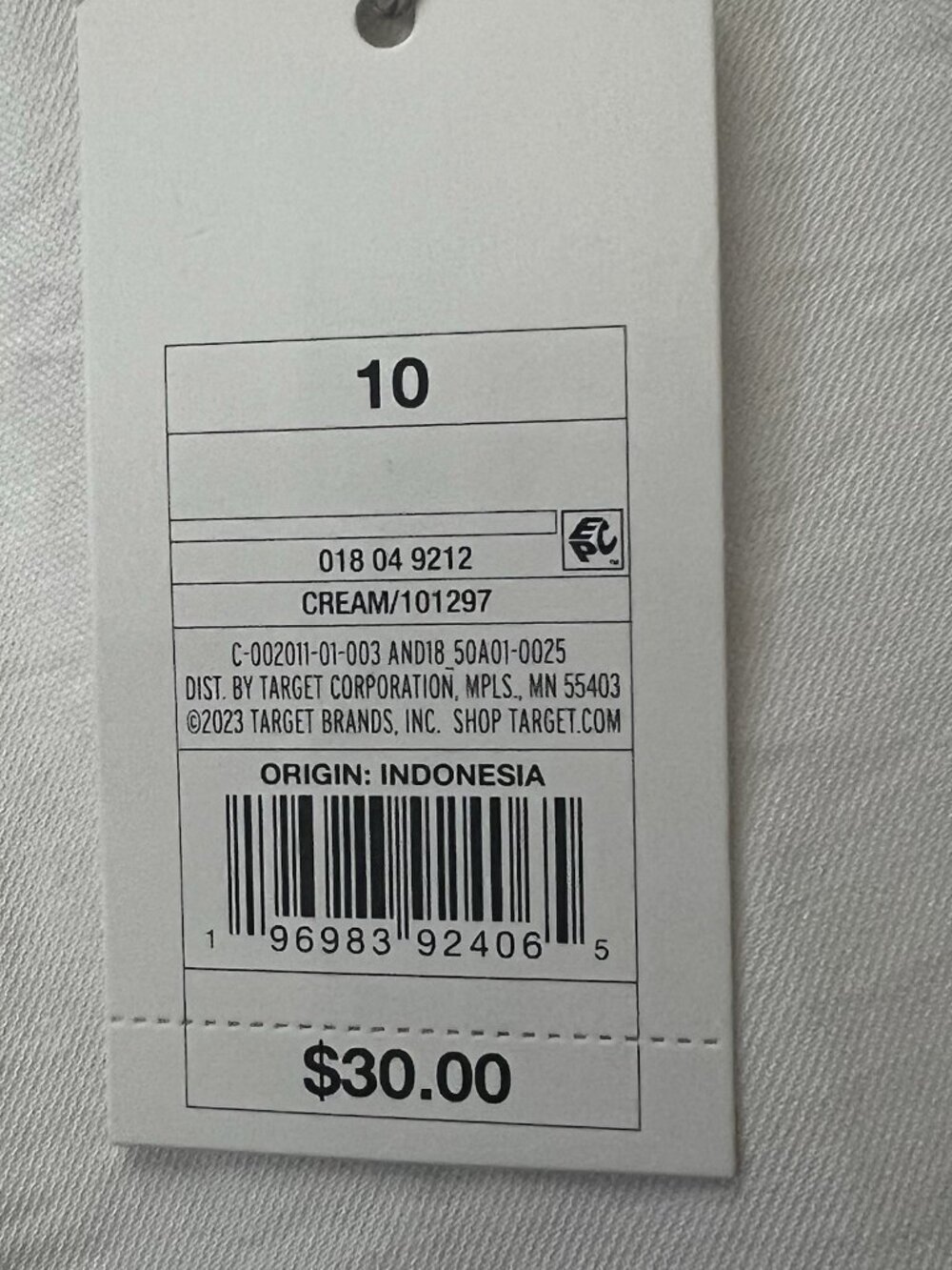 A NEW DAY Womens High-Rise Slim Fit Effortless Pintuck Ankle Pants Size 10 Cream - Picture 6 of 10